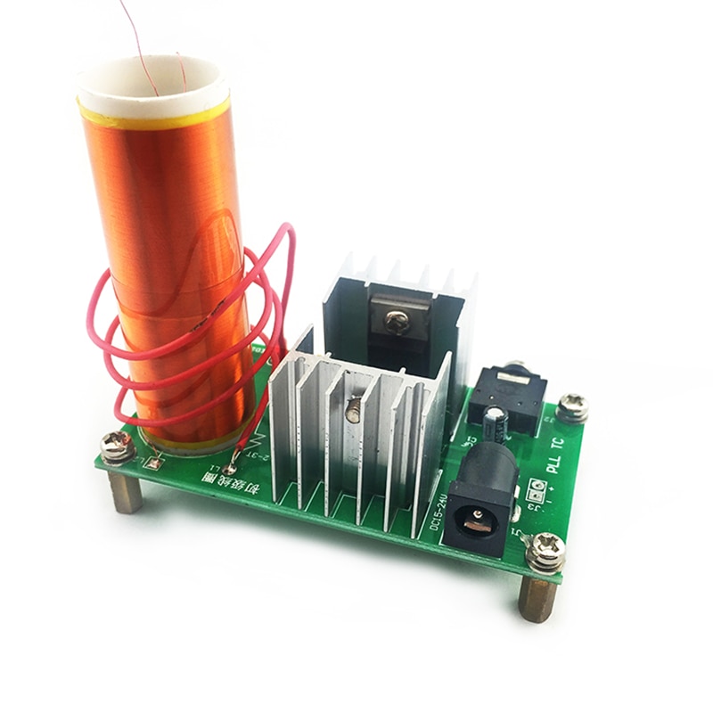 Mini Music Tesla Coil  Plasma Horn Speaker Electronic Production 15W DIY Kit Wireless Transmission DC