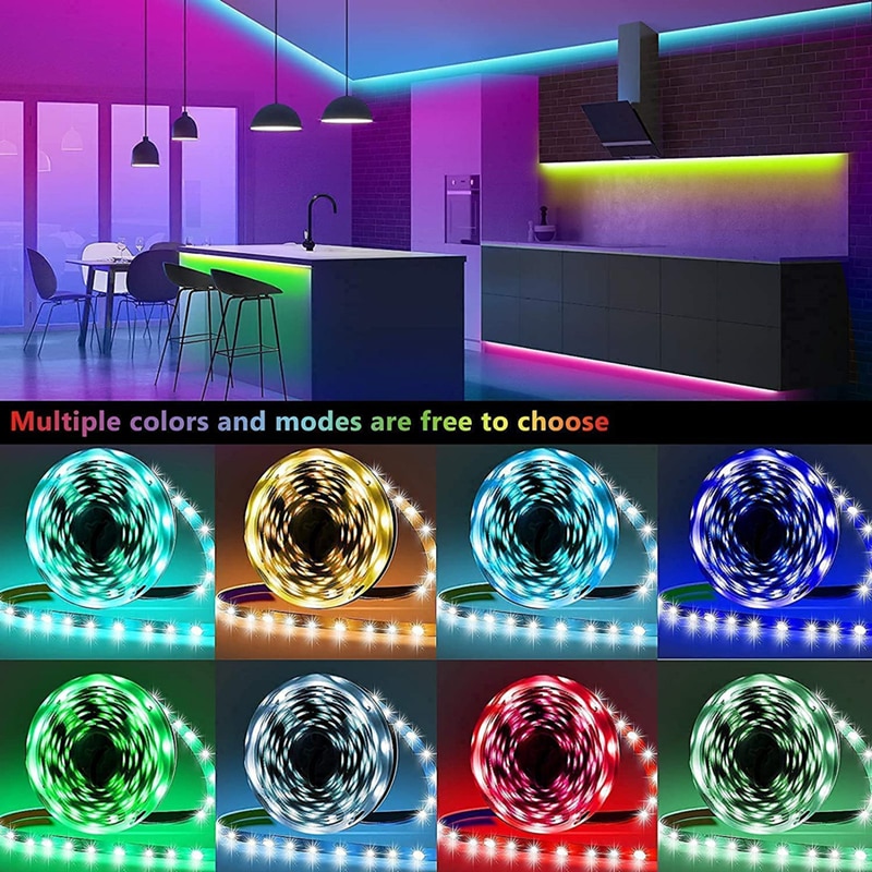 LED Strip Light RGB 2835 USB 5V Bluetooth 5050 DIY Smart Flexible Diode Suitable For Room kitchen Party Decor Luces Holiday Gift